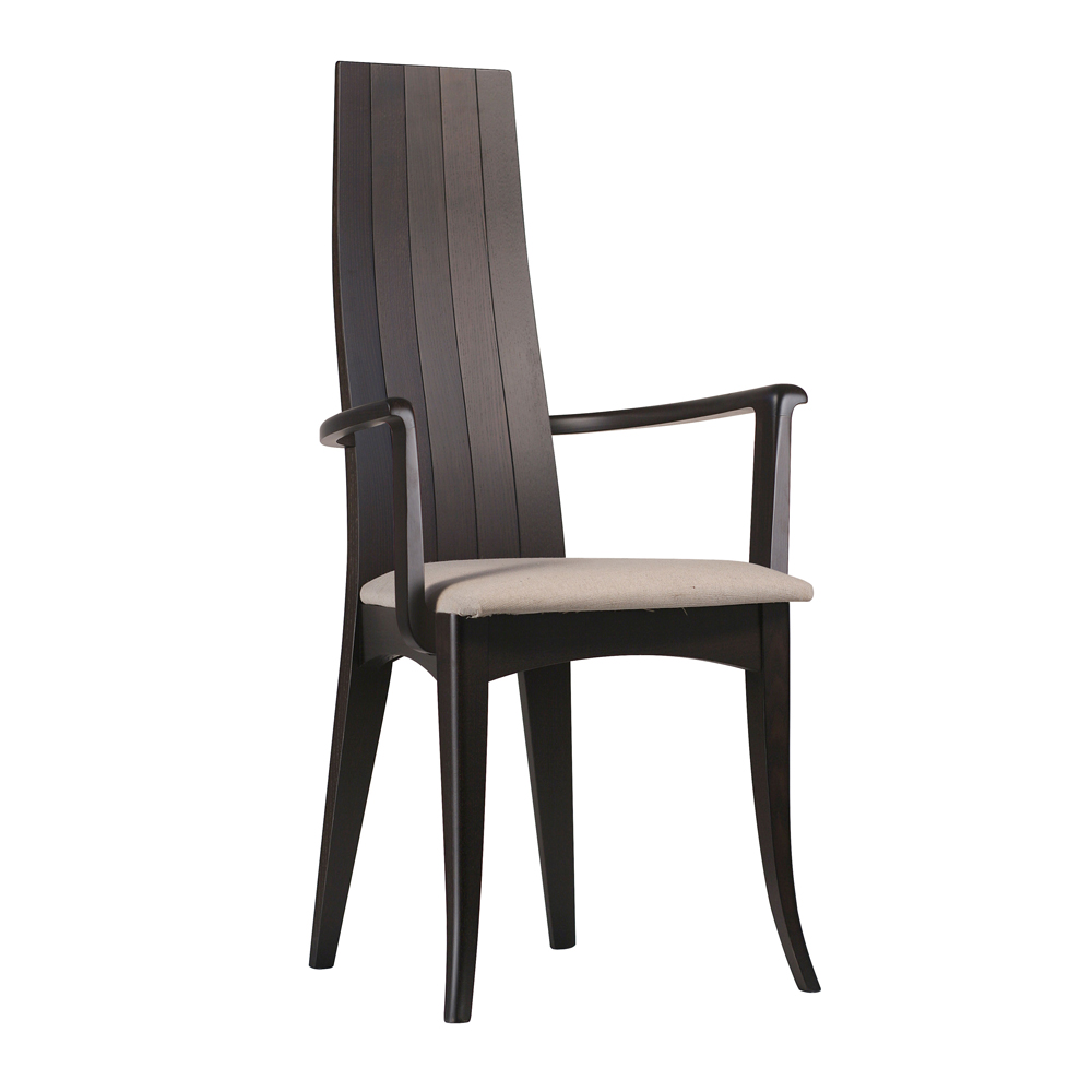 Oscar Highback Wood Arm Chair The Chair Factory